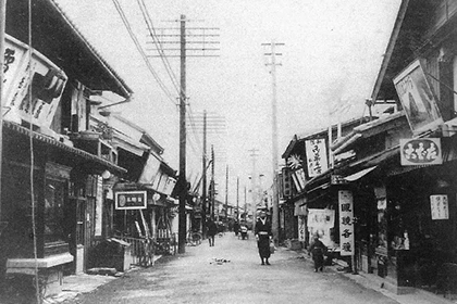 画像：当時の鍛冶町通り