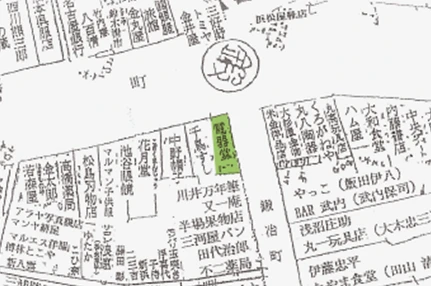 画像：当時の街並みを示した地図